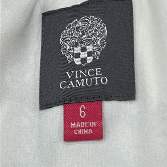 Vince Camuto Halter Style Pattern Maxi Blue and Ivory Dress any Occasion sz.6 - Picture 9 of 13